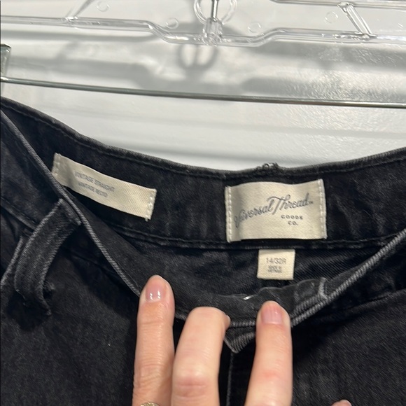 Universal Thread Black Vintage Straight Leg Jeans - Picture 5 of 5